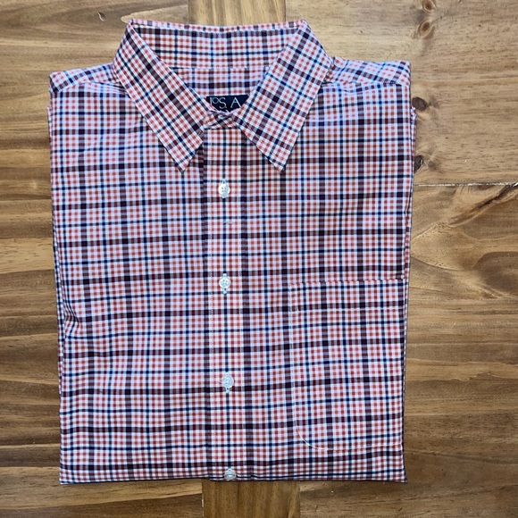 NWT: JoS A. Bank plaid button down shirt Sz. L - Picture 4 of 7